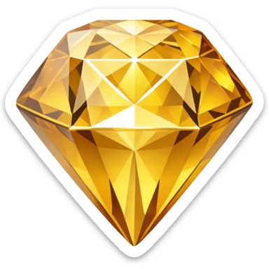 create a golden diamond emoji  the most attractive any one or all of them ill choose it should be fully golden sticker