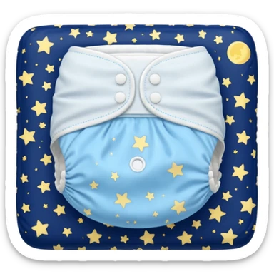 starry night diaper sticker