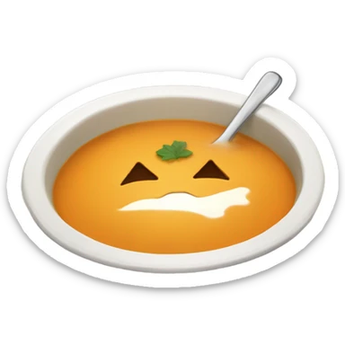 Pumpkin soup sticker
