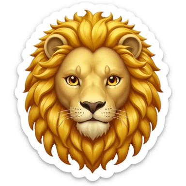 mythical lion sticker