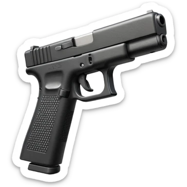 Make a Glock with a drum mag sticker