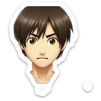 anime eren yeger attack on titan sticker
