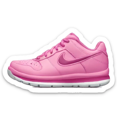 A pair of pink Nike shoes sticker