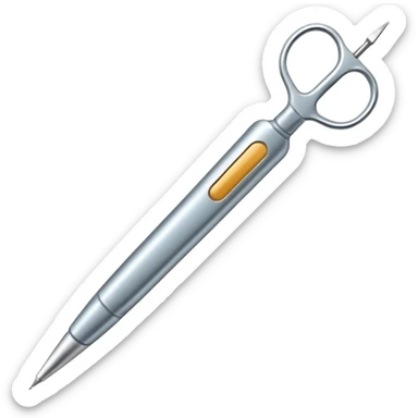 create medical scalpel sticker