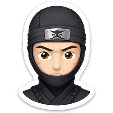 Ninja low taper fade sticker