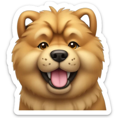 chow chow with paw thumb up sticker