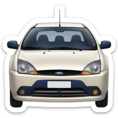 car ford focus 1999 dark blue five doors sticker