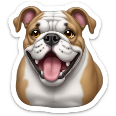 Bulldog frances gris  sticker