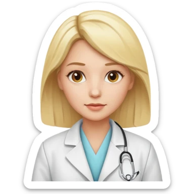 doctoress blonde sticker