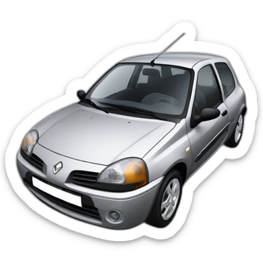 Renault clio 2 phase 2 grey  sticker