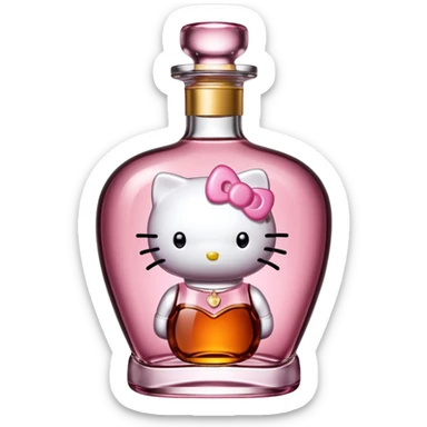 hello kitty hennessy bottle sticker