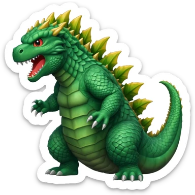 A Godzilla  sticker