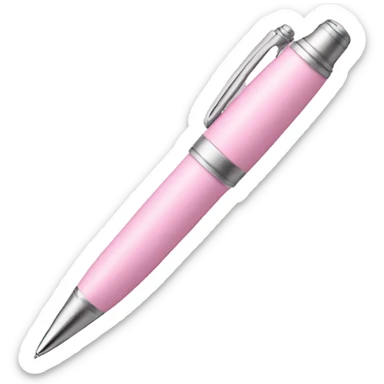 Light pink pen sticker