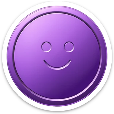 purple token icon sticker
