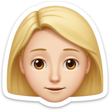 Person nodding sticker