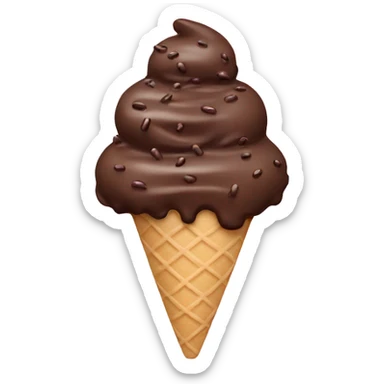 Ice cream with chocolate sprinkles  sticker