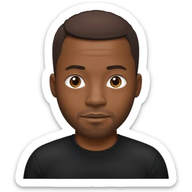 40 year old black man sticker