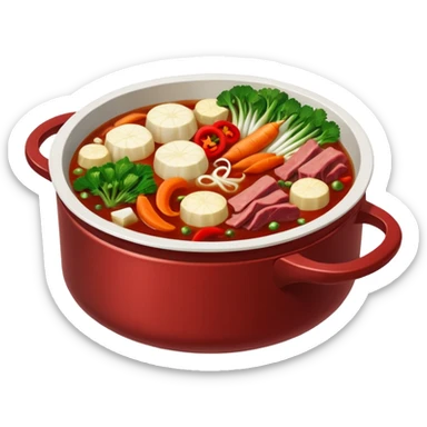 Two flavour hotpot sticker