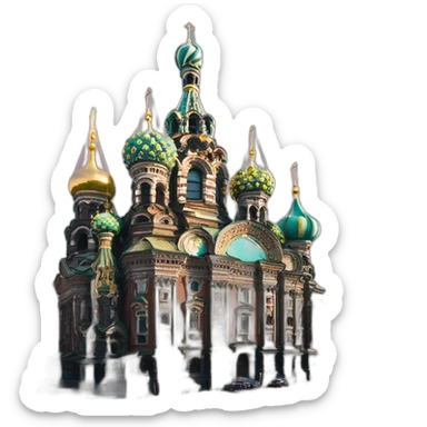 Church of the Savior on Blood saint petersburg sticker