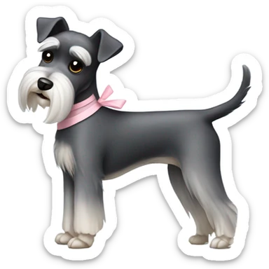 Schnauzer ballerina sticker
