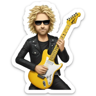 Electro guitar Kirk hammet sticker