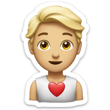 Te amo apontando pra min sticker