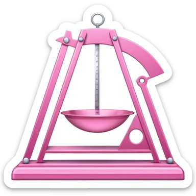 mac os icon Architect's scale, protractor, triangle, pink sticker