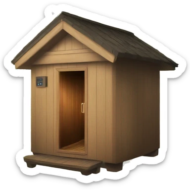 Sauna cabin  sticker