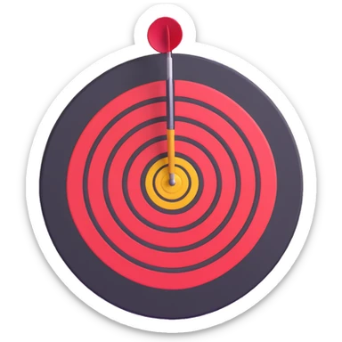 dart target bullseye sticker