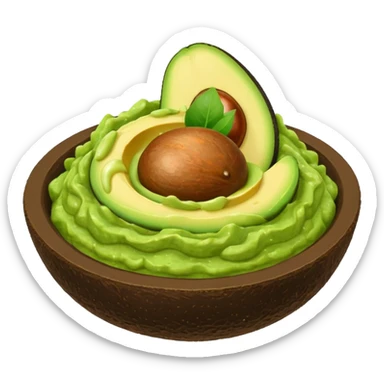 avocado guacamole sticker