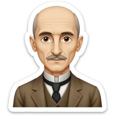 henri bergson, french philosopher sticker