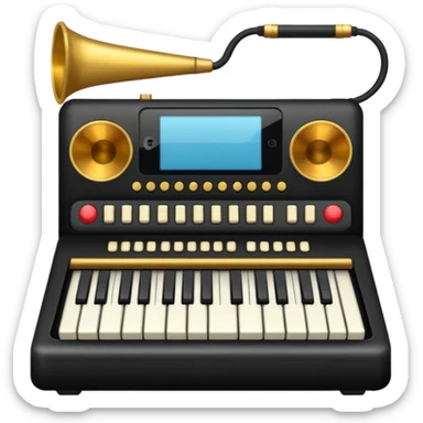 electronic music instrument sticker