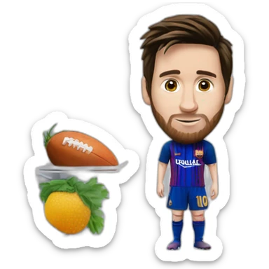 Messi dans un frigo sticker