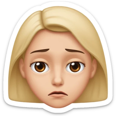 Make then fed up and rolling eyes  sticker