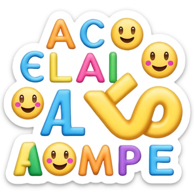 Create and alphabetical emojis for cancer council relay for life sticker