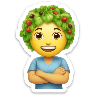 eating healthy sticker