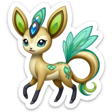 Meloetta-Amaura-Pokémon-Fakémon-fusion-hybrid-creature sticker