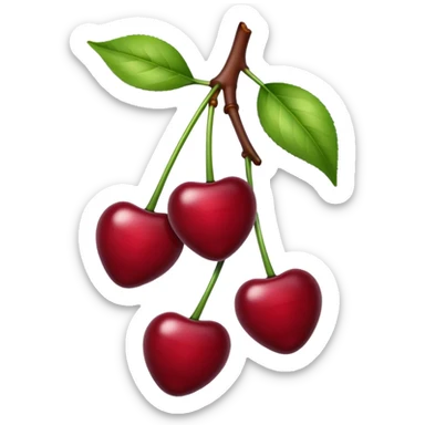 slighly more burgandy cherry red sticker