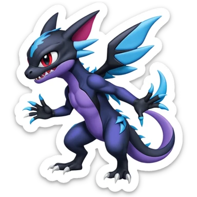 Venom-Stitch-Zekrom-Sneasel-fusion, full body sticker