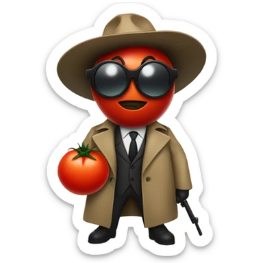 Tomato spy sticker