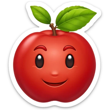 Eu quero um emoji de acerola sticker