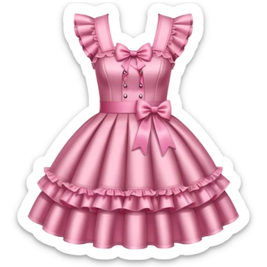 Lolita dress, glitter sticker