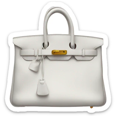 Birkin bag white sticker