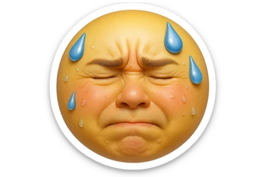 emoji stile iphone che riguarda l'argomento "stipsi/andrò al bagno oggi?", iperrealistico 4k sticker