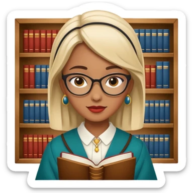 Librarian in foreign countries sticker
