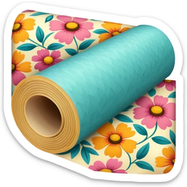 Roll of wallpaper sticker