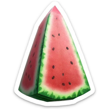Watermelon tourmaline obelisk sticker