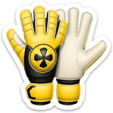 Football goalkeeper gloves sticker