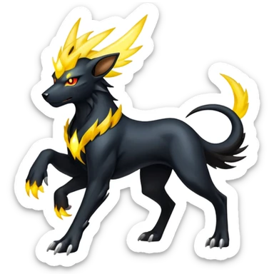Luxray-Manectric-Houndoom-Pokémon-Fakémon-hybrid-creature sticker