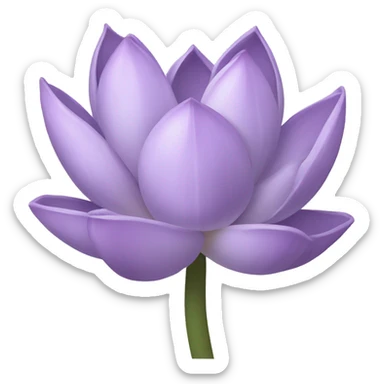 Lilac lotus sticker